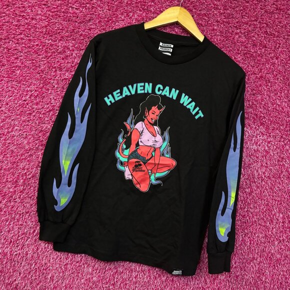 Broken Promises Heaven Can Wait Longsleeve T-Shirt Small - Picture 3 of 4
